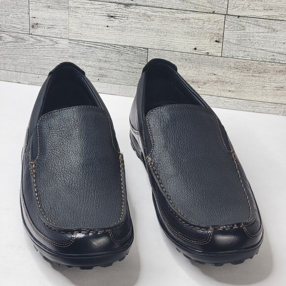 Cole Hann Men's 11.5M Tucker Venetian Loafer Black Leather Slip On Driving Shoes - Picture 1 of 10